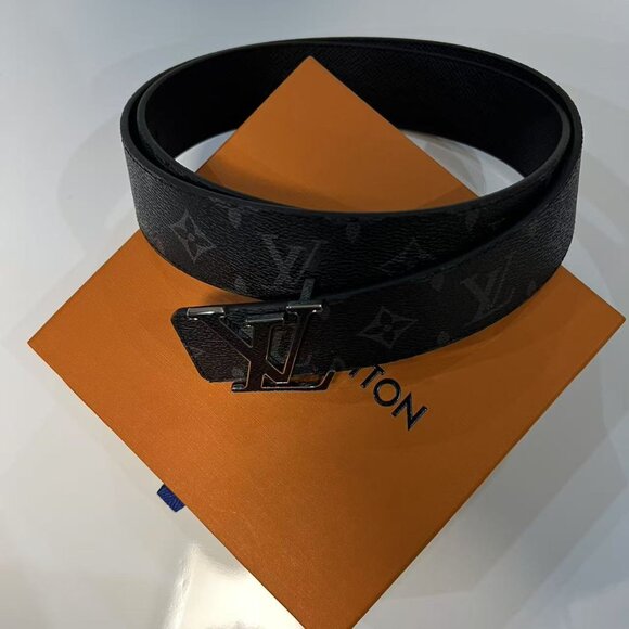Louis Vuitton Silver Buckle Checkerboard Belt - Picture 1 of 5